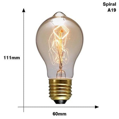 E27 Retro Edison Bulb AC 220V 110V 40W Dimmable Vintage Edison Light bulb ST64 G80 G95 T225 T300 Incandescent Lamp Edison Lamp Bravelight Antique Vintage Light Bulbs, T64 40W 2700K Warm Dimmable, Squirrel Cage Filament Edison Light Bulb for Table Lamp
