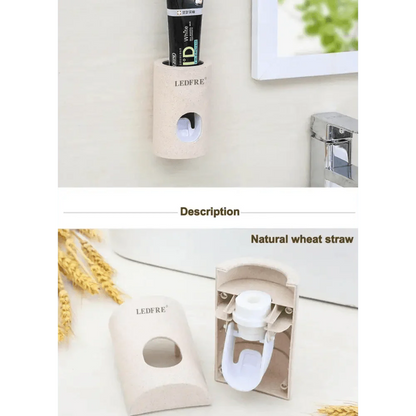 Easy Home Toothpaste Dispenser Squeezer Pasta Toothbrush Holder Wall Mounted Bathroom  Products  Accessories