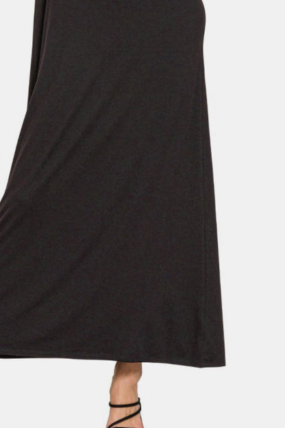 Scoop Neck Wide Strap Tank Dress For Women – Simple & Classic, Comfortable Wide Straps, Flattering Scoop Neckline for Effortless Style