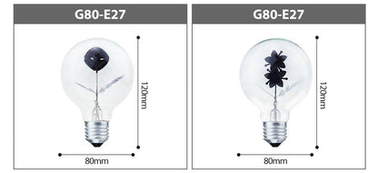 Edison Bulb Indoor Night Light Rose  Flower  Holiday Christmas Wedding Decor Bulbs High Brightness Daylight White Antique LED Filament Bulbs For Home Decor Party