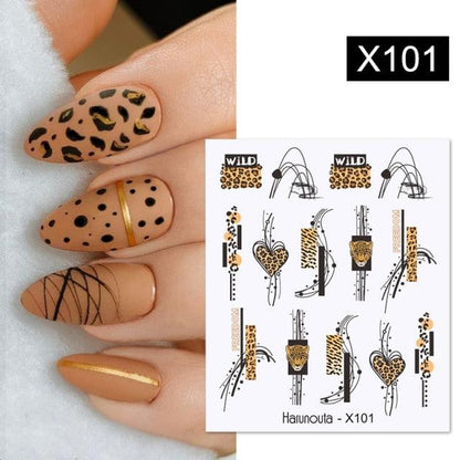 Egg Shell French Lines Water Decals Sticker Geometric Flowers Leaves Bubble Design Slider For Manicuring Nail Art Manicure Lips Nail Art Decorations Slider Nail Art Stickers Decals Nail Art Supplies Valentines Day 3D Self-Adhesive Nail Decorations