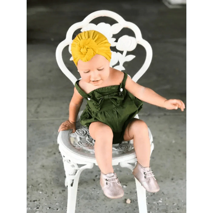 Elegance Mommy And Kids Turban Hat Cap With Big Bow Soft Cute Knot Nursery Beanie Knotted Headban