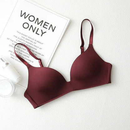 Elegance Seamless Bras for Women Push Up Bras No Wire Brassiere A B Cup Underwear Sexy Bra Three Quarters(3/4 Cup) Bras For Ladies