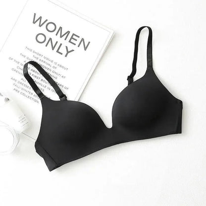 Elegance Seamless Bras for Women Push Up Bras No Wire Brassiere A B Cup Underwear Sexy Bra Three Quarters(3/4 Cup) Bras For Ladies