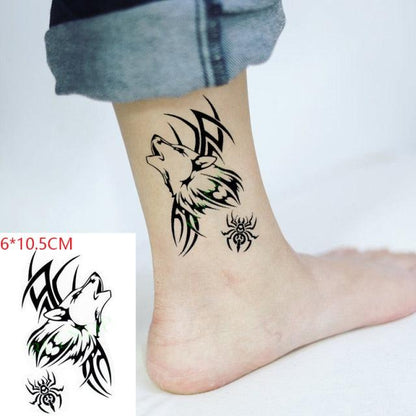 Elegant Black Waterproof Temporary Tattoo Stickers Moon Hill Modern Body Art Stickers Hand Foot High Quality For Womens