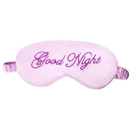 Elegant Good Night Soft Eye Masks Cute Design Eye Cover Sleeping Blindfold Women Eye Cover Full Night's Sleep Travel Portable Lightweight Eye Mask