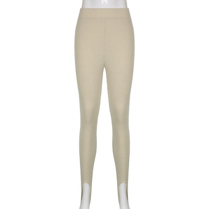 Elegant High Waist Cotton Fitness Basic Pants Casual Spring New Female Skinny Leggings Women Seamless Fitness Leggings Women Seamless Push Up Leggings Workout Pants Breathable Pants