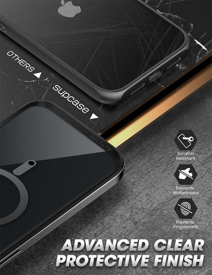 Elegant iPhone 14 Pro Max Case 6.7" Strong Edges Slim Frame Clear Protective Case with Built-in Screen Protector Compatible Shockproof Thin Clear Case Luxury Case For Smartphone
