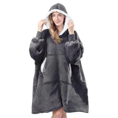 Elegant Large Sweatshirts Woman Oversized Hoodie Winter Blanket With Sleeves Fleece Warm Giant Blanket Hoodies Women Sweatshirts  Long Blanket with Sleeves for Winter Hooded Sweatshirt for Women and Men Pullover