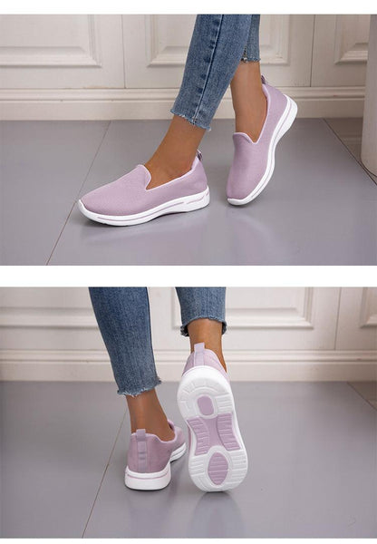 Elegant Light Espadrilles Women Running Breathable Mesh Slip-On Shoes Women Mesh Running Casual Slip On Flats Comfortable Walking Casual Espadrilles