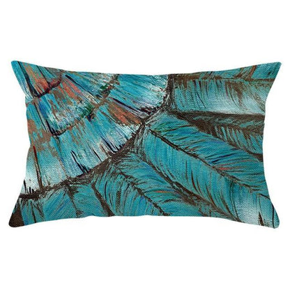 Elegant New Home Decoration Short Plush Pillow Case Feather Soft Rectangular Sofa Seat Bedroom Farmhouse Feather Decorative Throw Pillow Covers Home Decor 30x50CM
