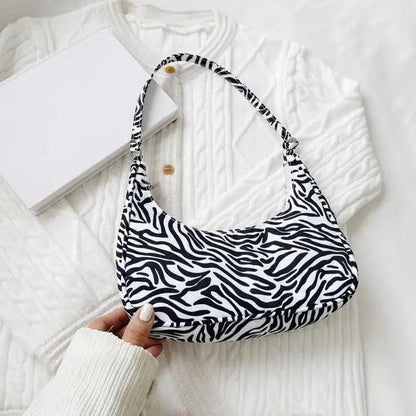 Elegant Pure Color Shoulder Underarm Bags, Casual Ladies Zipper Small Purse Top-handle Handbag For Ladies And Girls