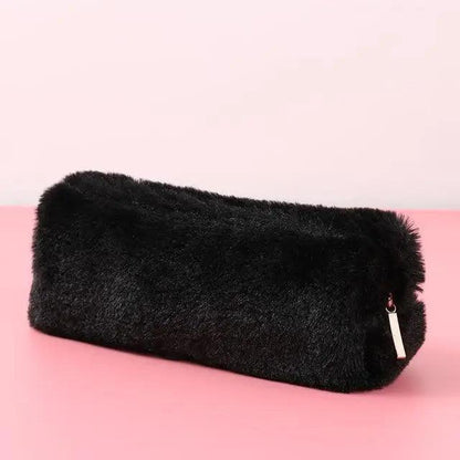 Soft Pencil Pouch For Student Durable Plush Stuffed Accessory Pencil Case For School