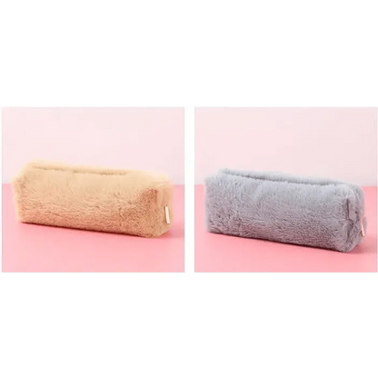 Soft Pencil Pouch For Student Durable Plush Stuffed Accessory Pencil Case For School