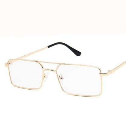 Elegant Square Sunglasses For Women Luxury Eyewear For Women/Men High Quality Metal Glasses For Women Outdoor Lightweight Sunglasses For Men Retro Design