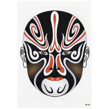 Elegant Temporary Waterproof Tattoos Big Tribal Sticker Black Large Body Art Makeup Fake Tattoo For Mens Womens