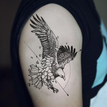 Elegant Temporary Waterproof Tattoos Big Tribal Sticker Black Large Body Art Makeup Fake Tattoo For Mens Womens
