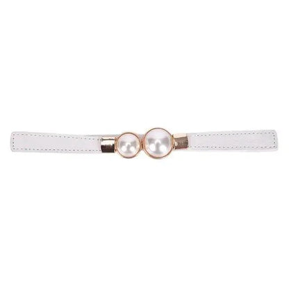 Elegant Wide Fabric Strap  Silver Metal Buckle Belts For Women Trendy Women's Fashion Stretchable Classic Color Belts