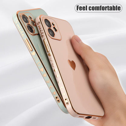Elegant Women Phone Case For iPhone 13 14 Pro Camera Lens Protection For iPhone 12 11 Pro Max 14Plus Shockproof Case Luxurious Bumper Cute Pattern Women Girls Soft Silicone Shockproof Camera Case