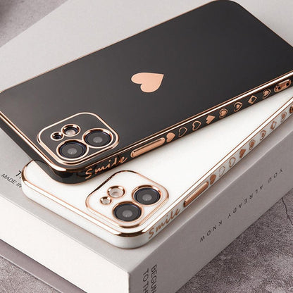 Elegant Women Phone Case For iPhone 13 14 Pro Camera Lens Protection For iPhone 12 11 Pro Max 14Plus Shockproof Case Luxurious Bumper Cute Pattern Women Girls Soft Silicone Shockproof Camera Case