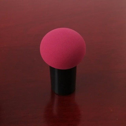 Elegant Womens Non-latex Makeup Sponge Mushroom Head Powder Liquid Dry And Wet Multifunction Makeup Brush Cosmetic Tool Storage Box