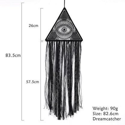 Evil Eye Dream Catcher Home Room Decor Black Room Decoration For  Farmhouse Wind Chimes Moon Dream Catchers For Bedroom Home Decor Wedding Ornament Craft Gift