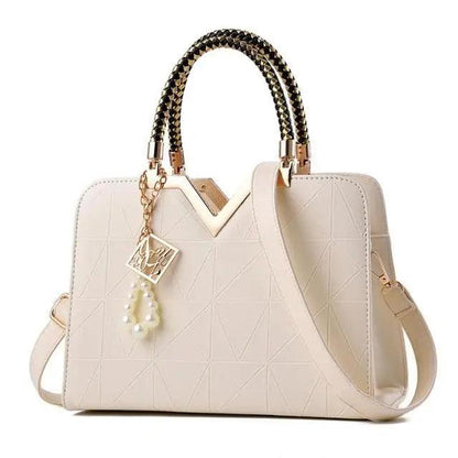 Eye-Catching Snow White Female Bag For Ladies With Phone Pocket Zipper Leather Bag For Women Shoulder Crossbody Bags