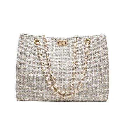 Famous Designer Pu Leather Chain Shoulder Bag/Crossbody Bags With High Quality And Large Capacity For Ladies And Girls