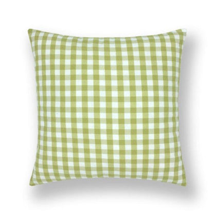 Farmhouse Plaid Striped Linen Cotton Pillow Covers Outdoor Plaid Square Pillow Cushion Case Cotton Linen Throw Pillow Covers Sofa Chair Decorative Cotton Cushions Cover Red Green Blue Pillowcase