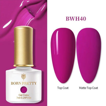 Fashion 2022 New Womens Colorful Nail Gel Polish Modern Glitter Pink Purple UV Diamond Stylish Design Nail Colors Gel For Girls and Women In Shinny Trend Color