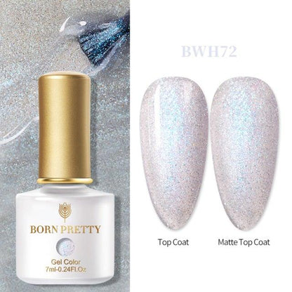 Fashion 2022 New Womens Colorful Nail Gel Polish Modern Glitter Pink Purple UV Diamond Stylish Design Nail Colors Gel For Girls and Women In Shinny Trend Color