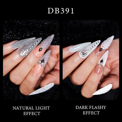 Fashion 2022 Reflective Glitter Gel Nail Polish 8 Colors Sparkling Auroras Permanent UV Diamond Gel Nail Polish Gel For Girls and Womens