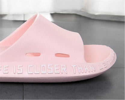 Fashion Beach Slides Massage Flip Flops Non-slip Slippers High Quality EVA Summer Men Women Quick Drying Bathroom Sandals Open Toe Soft Slippers Soft Shower Massage Slippers