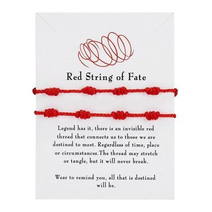 Fashion Handmade 7 Knots Red String Bracelet For Protection Lucky Amulet Friendship Braid Rope Wristband Good Luck Protection Bracelet Amulet For Protection Gift For Women Men Boys