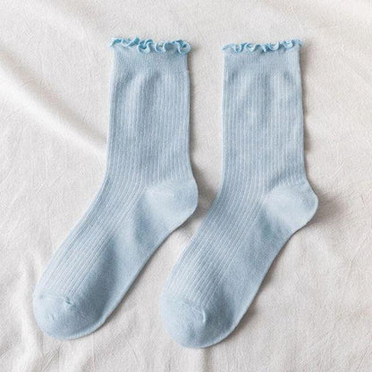 Fashion Lace Ruffled Soft Cotton Female Sock Spring And Summer Cute Socks Sweet Princess Girls Comfortable Breathable Cute Socks For Women