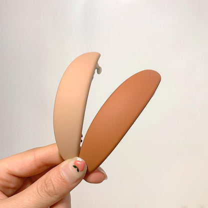 Fashion Matte Geometric Hair Clip Elegant Women Barrettes Hairpins Ponytail Holder Hairgrips Headwear Gorgeous Hair Accessories For Women