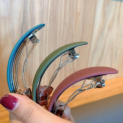 Fashion Matte Geometric Hair Clip Elegant Women Barrettes Hairpins Ponytail Holder Hairgrips Headwear Gorgeous Hair Accessories For Women