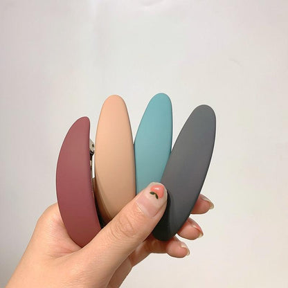 Fashion Matte Geometric Hair Clip Elegant Women Barrettes Hairpins Ponytail Holder Hairgrips Headwear Gorgeous Hair Accessories For Women