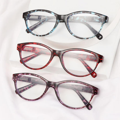 Fashion Reading Eyeglasses Men Women High Definition Transparent Optical Eyewear Anti Blue Eye Protection Eyeglasses Transparent Optical Eyewear With Diopter +1.0~+ 4.0