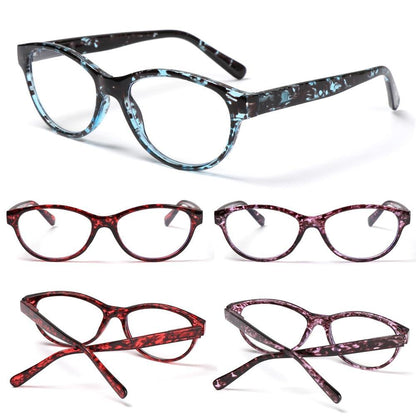 Fashion Reading Eyeglasses Men Women High Definition Transparent Optical Eyewear Anti Blue Eye Protection Eyeglasses Transparent Optical Eyewear With Diopter +1.0~+ 4.0