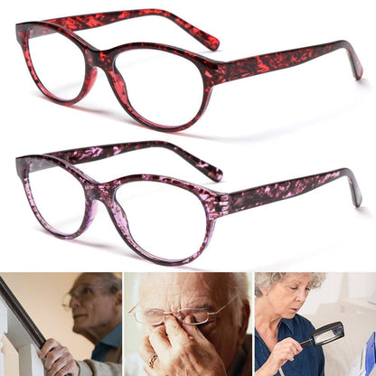 Fashion Reading Eyeglasses Men Women High Definition Transparent Optical Eyewear Anti Blue Eye Protection Eyeglasses Transparent Optical Eyewear With Diopter +1.0~+ 4.0