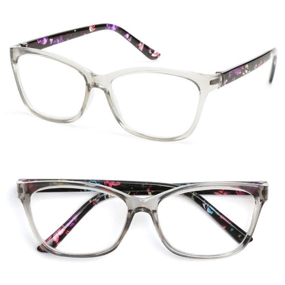 Fashion Reading Eyeglasses Men Women High Definition Transparent Optical Eyewear Anti Blue Eye Protection Eyeglasses Transparent Optical Eyewear With Diopter +1.0~+ 4.0