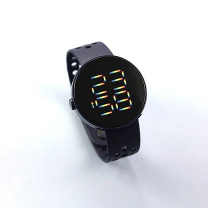 Fashion Silicone Watch Children Electronic Sport LED Touch Digital Screen Wrist Watch Boys Girls Ultra-Thin Digital Sports Watch Stainless Steel Fashion Wrist Watch For Men Women