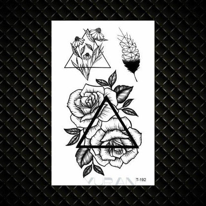 Fashion Small Sexy Black Temporary Waterproof Tattoo Cute Star Heart Tattoos Sticker Body Finger Tattoo For Kids Womens