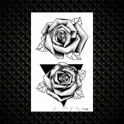 Fashion Small Sexy Black Temporary Waterproof Tattoo Cute Star Heart Tattoos Sticker Body Finger Tattoo For Kids Womens