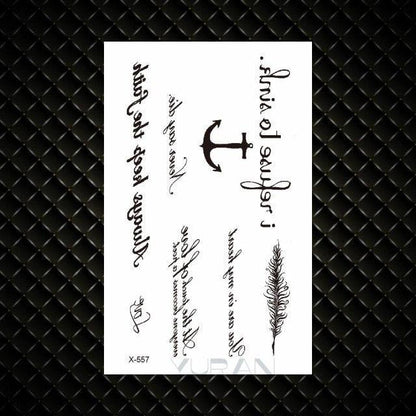 Fashion Small Sexy Black Temporary Waterproof Tattoo Cute Star Heart Tattoos Sticker Body Finger Tattoo For Kids Womens