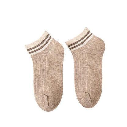 Fashion Socks Cotton Rainbow Color Black And White Christmas Gift Classic Warm Casual Tide Harajuku Funny Cute Pop Korean Socks Short Socks For Men And Women