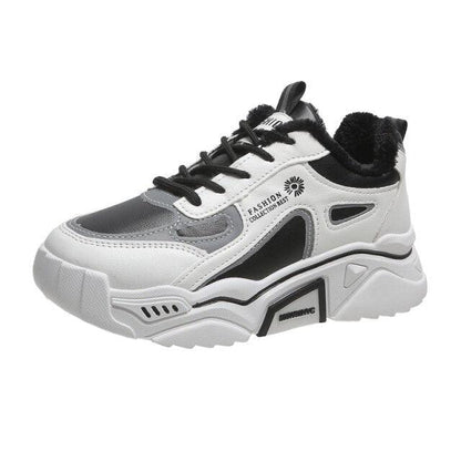 Fashion Spring Reflective Women Sneakers Lace Up Chunky Sneakers Mixed Color Women's Lightweight Casual Everyday Walking Fashion Chunky Sneakers