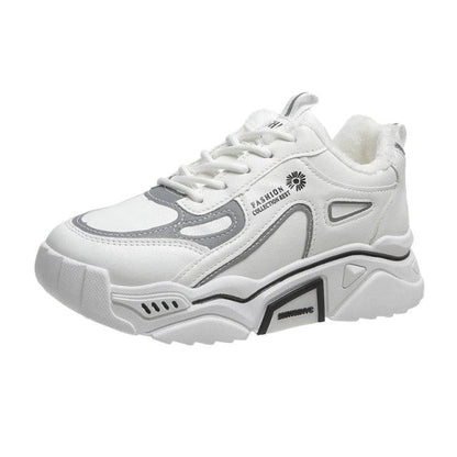 Fashion Spring Reflective Women Sneakers Lace Up Chunky Sneakers Mixed Color Women's Lightweight Casual Everyday Walking Fashion Chunky Sneakers