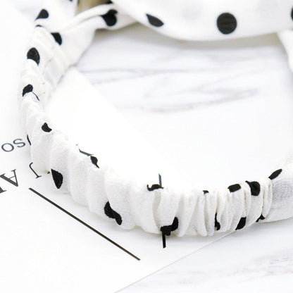 Fashion Wave Point Knot Headband Women Turban Elastic Hairband Head Wrap Hair Accessories for Girls Lady Headwear Hair Band Gorgeous Hair Accessories For Women